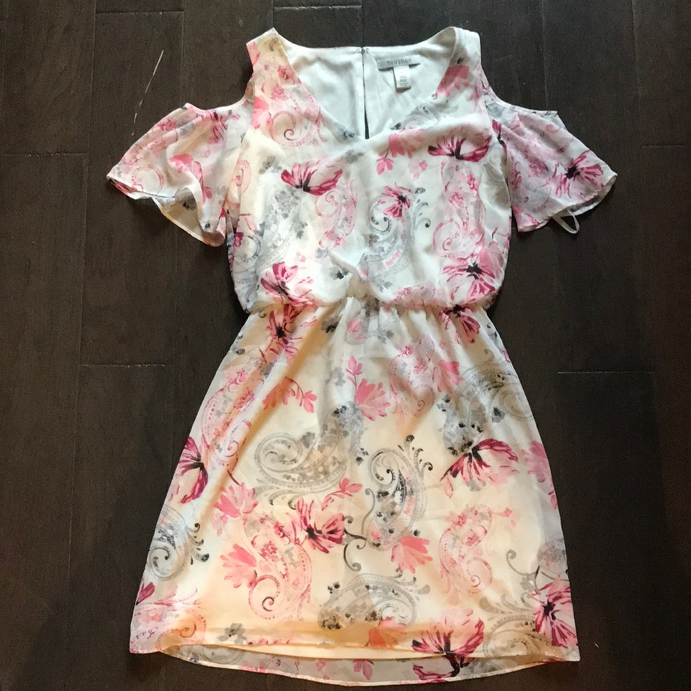 Open shoulder floral dress